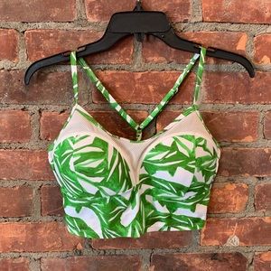 Athleta Rainforest Crop Bralette Bikini Top